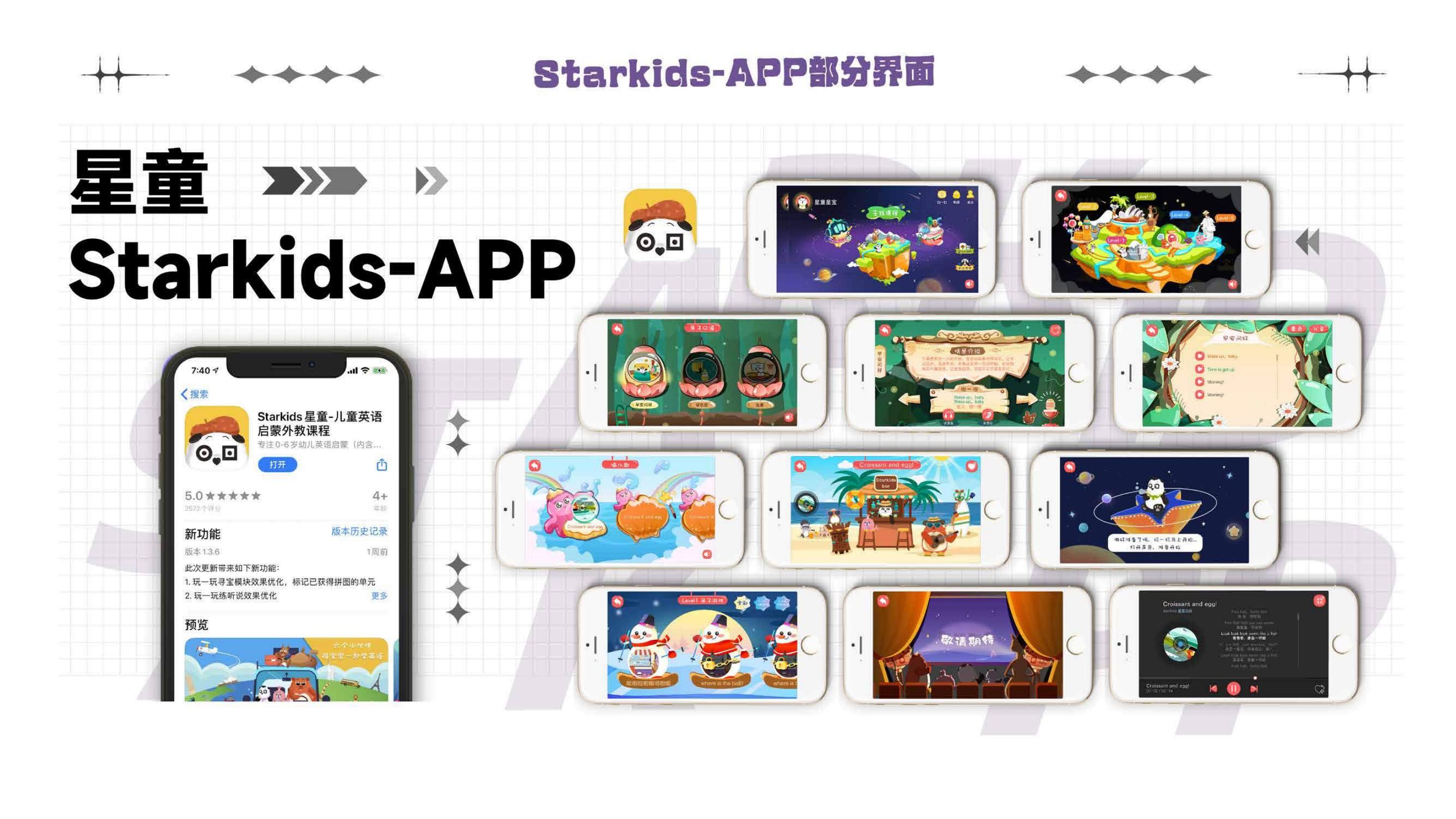 Starkids 儿童应用界面设计展示
